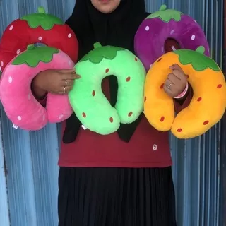 Bantal Leher karakter buah bahan import lembut sni