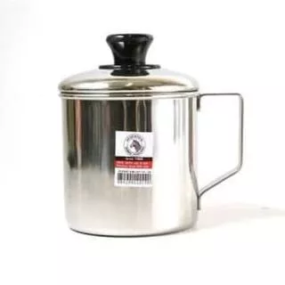 ZEBRA Mug Gelas 12 Cm - 1400 ml + Tutup - Bhn Stainless Steel SUS 304