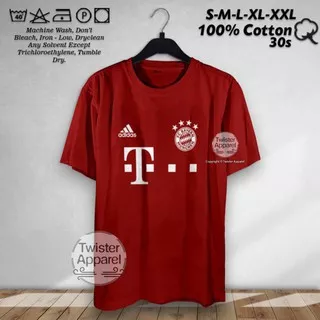 Kaos Baju Bayern Munchen T-shirt Distro Bola Tshirt Pria Wanita Cotton Combed 30s Murah - TW7896