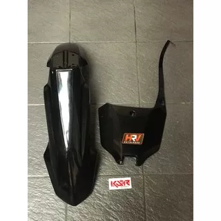 SPAKBOR DEPAN + PAPAN NOMOR HRV CRF450 2021 - HITAM