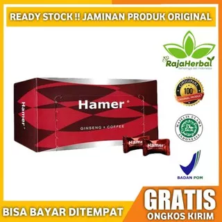 Distriburor Resmi Permen HAMER CANDY ORIGINAL 100% ASLI Ginseng Coffee 30 PCS