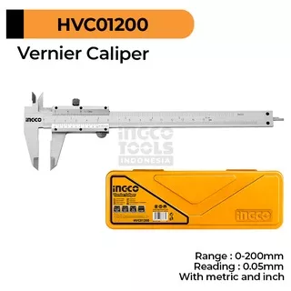 Vernier Caliper (200 mm) INGCO HVC01200 - Penggaris Sigmat Jangka Sorong Sikmat Micrometer