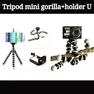 Gorilla Pod Mini + Holder U Universal - Tripod Mini Flexible Leg Octop