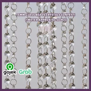 Hiasan Tirai Manik Manik Kristal Acrylic Cristal Roncean Crystal Bead