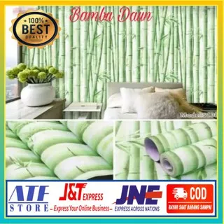 Wallpaper Dinding Motif Bambu Daun