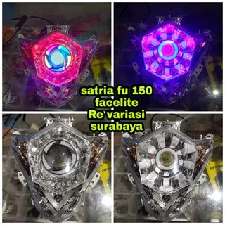 headlamp satria fu 150 paket lengkap projie sama led