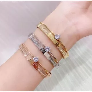 Gelang MK Diamond Titanium Asli Tidak Karatan Bukan Xuping