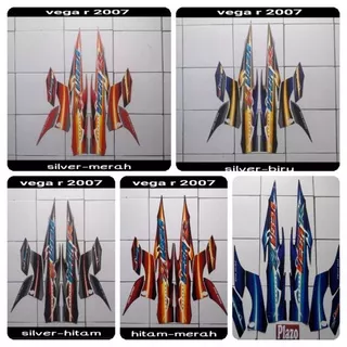 STIKER STRIPING LIS LES BODY MOTOR YAMAHA VEGA R NEW TAHUN 2007