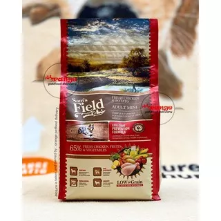 sam`s field adult mini chicken & potato 2,5 kg low grain superpremium dog food makanan anjing