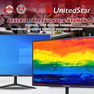 Monitor 20 Inch Murah-UnitedStar Official-Electronics-Monitor 20inch US-20W Garansi Resmi 1 Tahun-Monitor Kantor-Termurah-Terbaru