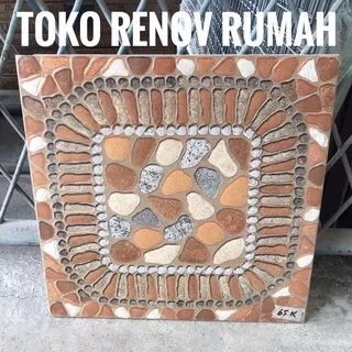 keramik 40x40 kasar motif batu (kasar)/ keramik garasi/ keramik teras/ keramik taman/keramik halaman