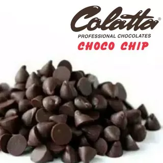 Choco Chip Kemasan 200 gr Colatta Choco Chips Compund Cokelat Chip coklat bahan kue Makassar COD Mini Chip Chips Choco Chips Cokelat Chip Lancip COD