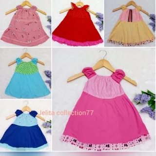 Dress anak perempuan / daster anak anak / daster bayi/ daster bayi perempuan / dress harian anak perempuan/ baju daster anak perempuan / daster bayi murah