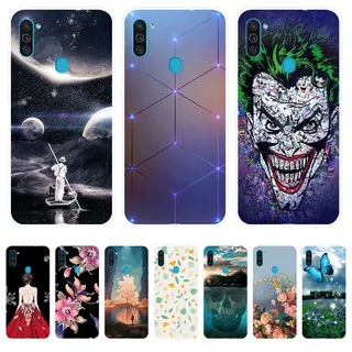 Samsung Galaxy M11 Casing TPU Soft Back Cover Phone Case HP Samsung M11 M 11 GalaxyM11 Kartun Silikon Kasus