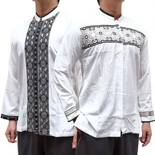 Oppa Style Shop PREMIUM BAJU KOKO MUSLIM LENGAN PANJANG HIGH QUALITY KEMEJA MUSLIM RAMADHAN