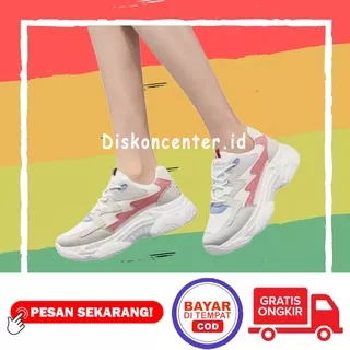 Sepatu Perempuan Sniker Kets Karet Tali Sekolah Kerja Olahraga Sport Running Lari Joging Jogging Senam Volly Jalan Santai Anak Remaja Dewasa Sd Smp Sma Kuliah Wanita Cewek Trendy Kekinian Putih 37 38 39 40 Korea Korean Style Terlaris Terbaru Termurah