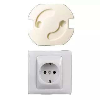 [SAFETY STUFF] - Safety Socket Plug Listrik EU Spring Style - ZC6001 - White