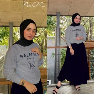 Setelan rocela paris bordir XL baju remaja wanita trendy model rok celana set bagus murah sko ktf