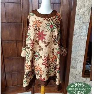 Tunik Batik Aserehe Jumbo/Dress Jumbo/Atasan Jumbo/Dres Jumbo/Dres Batik/Dress Batik