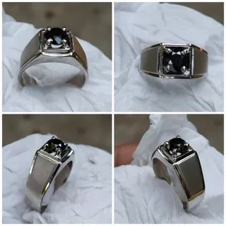 Berlian Hitam Ring Perak