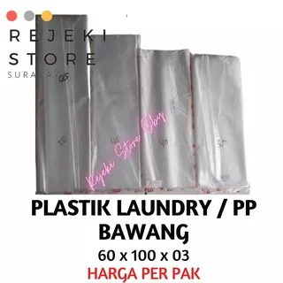 PLASTIK LAUNDRY / PP  BAWANG 60 x 100 x 03