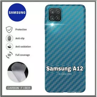 Garskin Samsung A12 / Samsung A02s Skin Carbon Samsung Galaxy A12 A02s Stiker Samsung A12 A02s