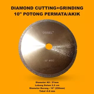 Pisau Potong Batu Akik / Diamond Blade Cutting 10 Ossel Pisau Potong Pemata Akik 10 Inch