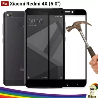 Tempered Glass XIAOMI Redmi 4X . 4X prime - TG, Screen Protector, Warna, Color - PREMIUM GLASS