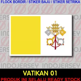 Silahkan Order Patch Badge Flock Bordir Bendera - Vatikan Vatican 01 - Bordir