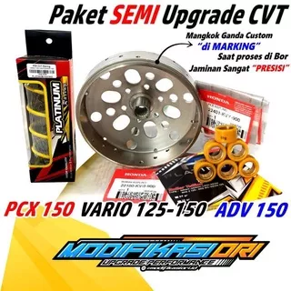 MANGKOK CVT PCX PAKET SEMI UPGRADE CVT VARIO 125-VARIO 150 MANGKOK GANDA CVT RACING CUSTOM ORI