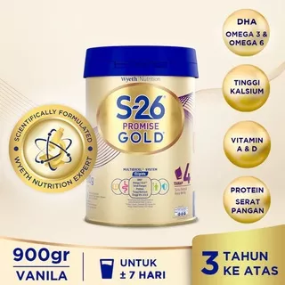 WYETH S-26 PROMISE GOLD TAHAP 4 900 G SUSU PERTUMBUHAN ANAK 3 - 12 TAHUN S26