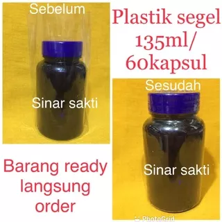 plastik segel botol 135ml/60kapsul segel plastik wrab plastik segel