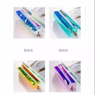 Pensil Case Hologram Iridescent