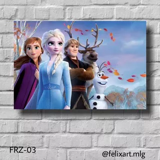 Hiasan Dinding Poster Kayu Frozen Wall Decor Aesthetic FRZ-03-04