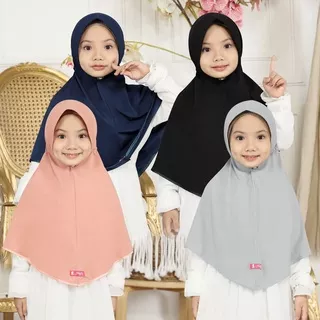 Hijab Instan Anak Bergo Syakira Serut Kerudung Anak Jersey Airis Pasar Hija`b