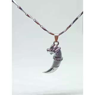 kalung titanium pria bandul taring naga/kalung pria wanita