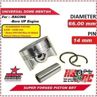 Piston Racing SUPER Forged BRT 66.00mm Pen 14mm Kawasaki KLX Mx Vixion Seher Racing Seker 66 Bore Up