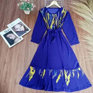 Dress panjang wanita Dress maxy motif Tunik Jumbo Long Tunik jumbo Dress kekinian