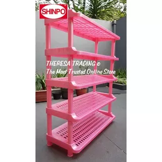 RAK SEPATU SUSUN 5 SHINPO 839 SHOE RACK MULTI PURPOSE RACK MIRING