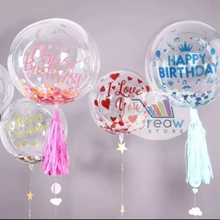 Balon Transparan PVC High Quality (24 inch)