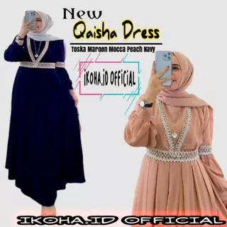 Gamis Ceruty/Qaisha Dress/Pakaian Muslim Wanita/Gamis Terbaru Wanita/Gamis Turkey/Pakaian Muslimah