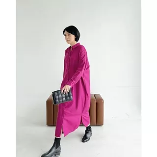 NORI SHIRT DRESS MAGENTA