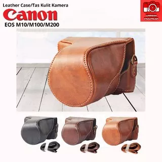Leather Case/Tas Kulit Kamera Canon EOS M10 M100 M200 Mirrorless
