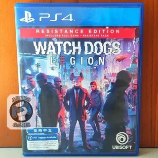 Watch Dogs Legion PS4 Kaset Watchdogs Watchdog Dog Legions Playstation PS 4 5 CD BD Game Games Ps4 Ps5 Region 3 Asia Reg