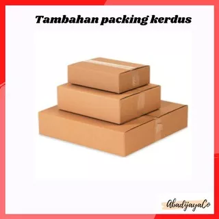 Kardus/plastik/bubblr wrap Tambahan packing untuk pembelian sedikit