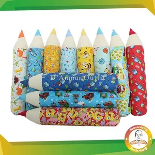 Bantal Pensil, Bantal Guling Karakter, Bantal Guling Pensil Ukuran DAKRON Ukuran 75cm