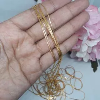Rantai belut gold/bahan craft diy handmade *zarizti*