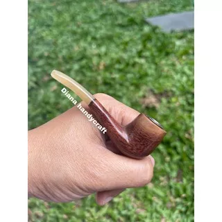 Pipa Cangklong kombinasi Gali asem mini / Pipa rokok cangklong variasi tanduk dan gali asem jawa