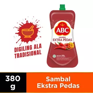 ABC Sambal Extra Pedas Pouch 380 gr - Saus ABC - Saos ABC