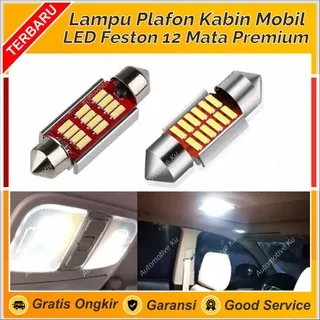 LAMPU LED PLAFON KABIN MOBIL KAPSUL FESTON 12 TITIK SMD POWER BRIGHT HEMAT DAYA UNIVERSAL: AVANZA XENIA JAZZ BRIO MOBILIO AGYA CAYLA KIJANG INNOVA VIOS ERTIGA BR-V HR-V CR-V PAJERO FORTUNER VELLFIRE ALPHARD DLL